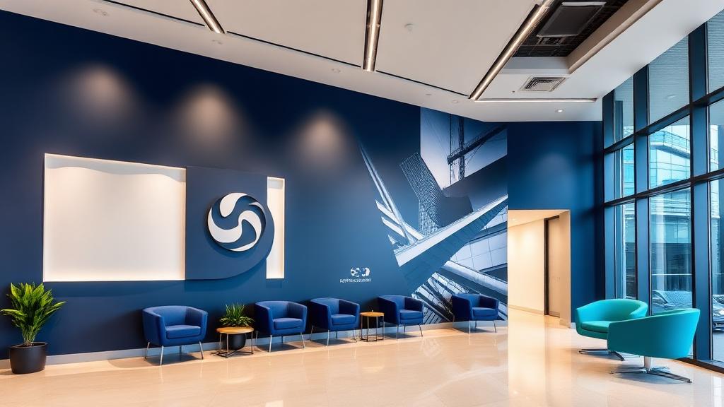 Corporate Lobby Environment — Large Format project for Sterling Financial