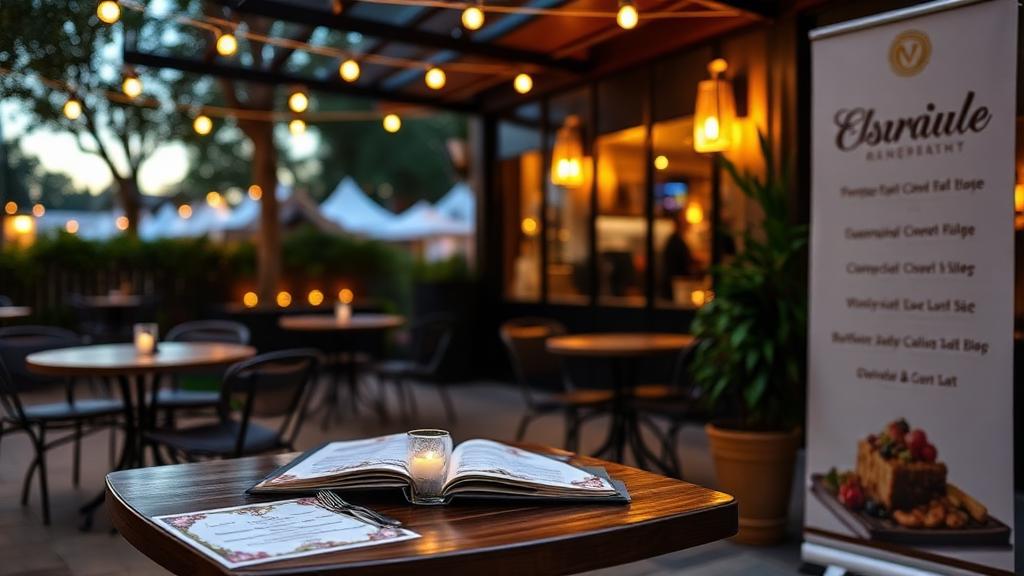 Restaurant Menu & Patio System — Print project for The Willow Table